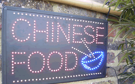 Chinese Food Sign LED, Very bright