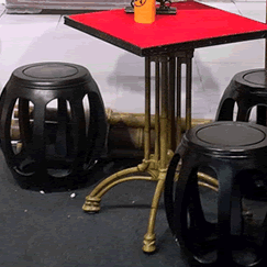 Bamboo Table and Stools