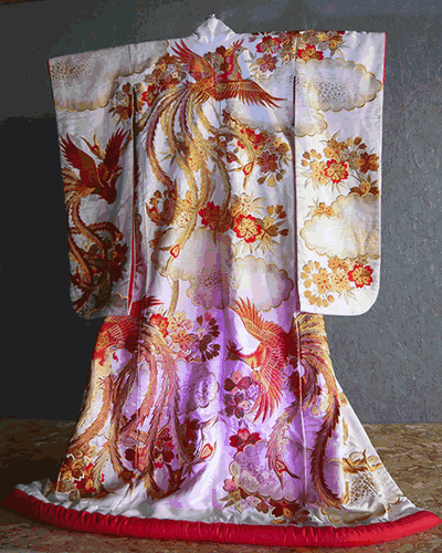 Wedding kimono Uchikake Display item