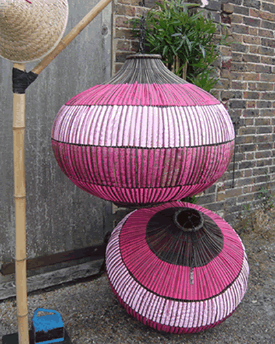 Large Chinese Bamboo Hanging Lanterns for event hire