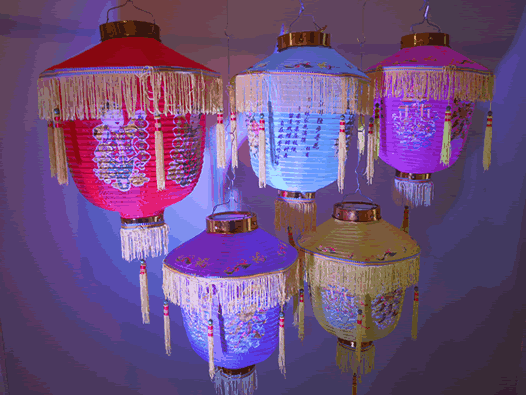Multicoloured Lanterns for Event Decoration Chinese