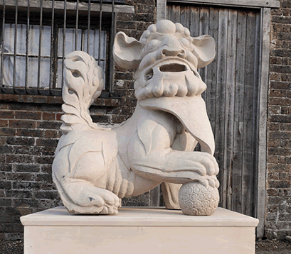 Oriental Chinese Stone Lion (Lightweight fake)